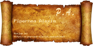 Pipernea Alexia névjegykártya